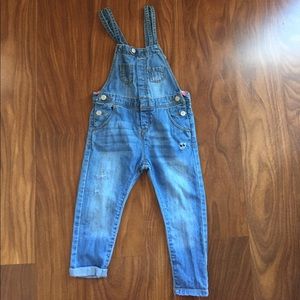 Zara BabyGirl Jean Overalls 2/3