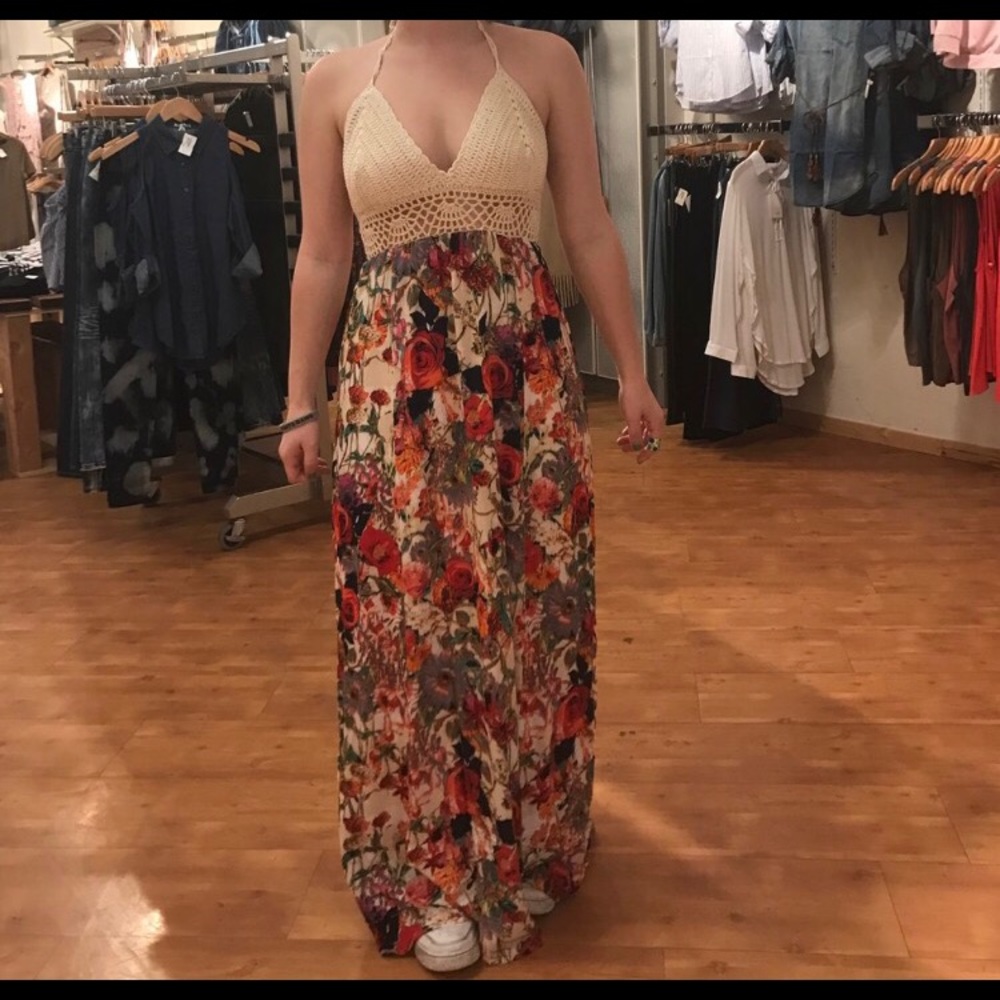 Flower maxi dress