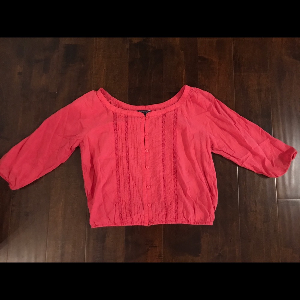 American Eagle Cotton Peasant Top