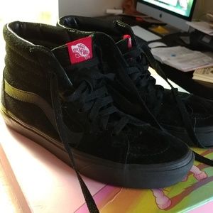 Black high top Vans