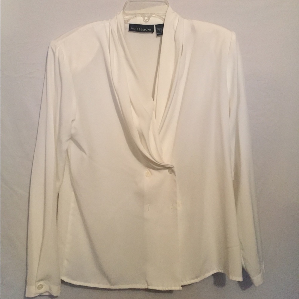 White Silk Top