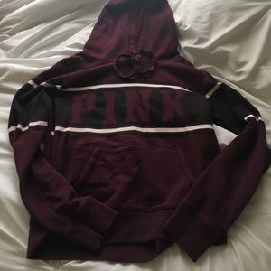 Maroon Victoria's Secret PINK Hoodie