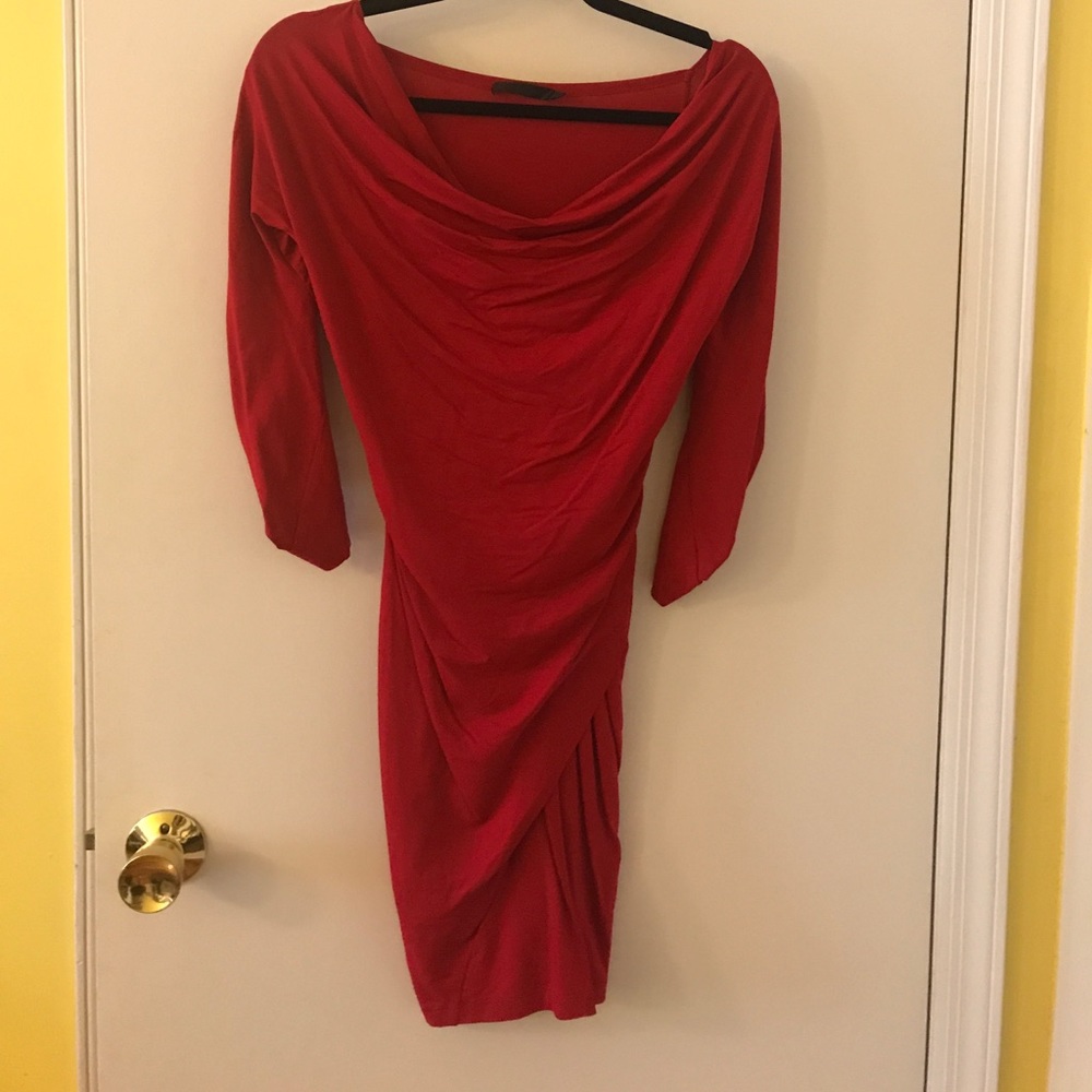 Donna Karan red  dress