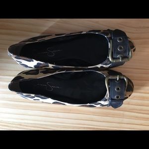 Jessica Simpson leopard flats