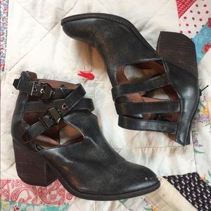 Jeffrey Campbell Cut Out Chunky Heel Bootie