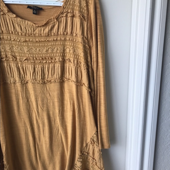 Yellow floral cotton blouse - Picture 1 of 3