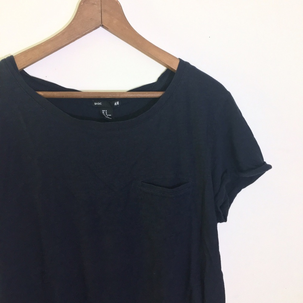 H&M Navy Blue Slouchy Tee