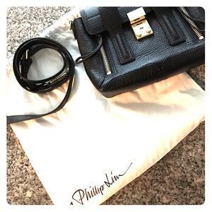3.1 Phillip Lim Black Mini Pashli Satchel