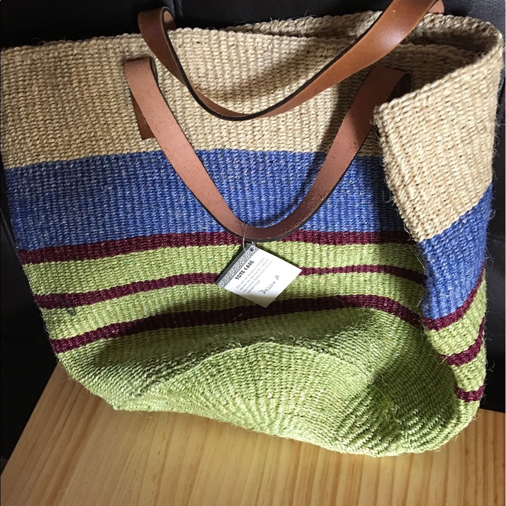 Hand woven beach bags