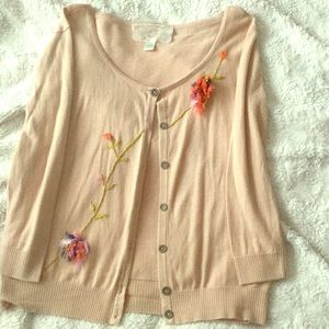 Embroidered cardigan