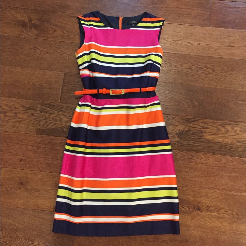 Striped TAHARI dress (size 4)