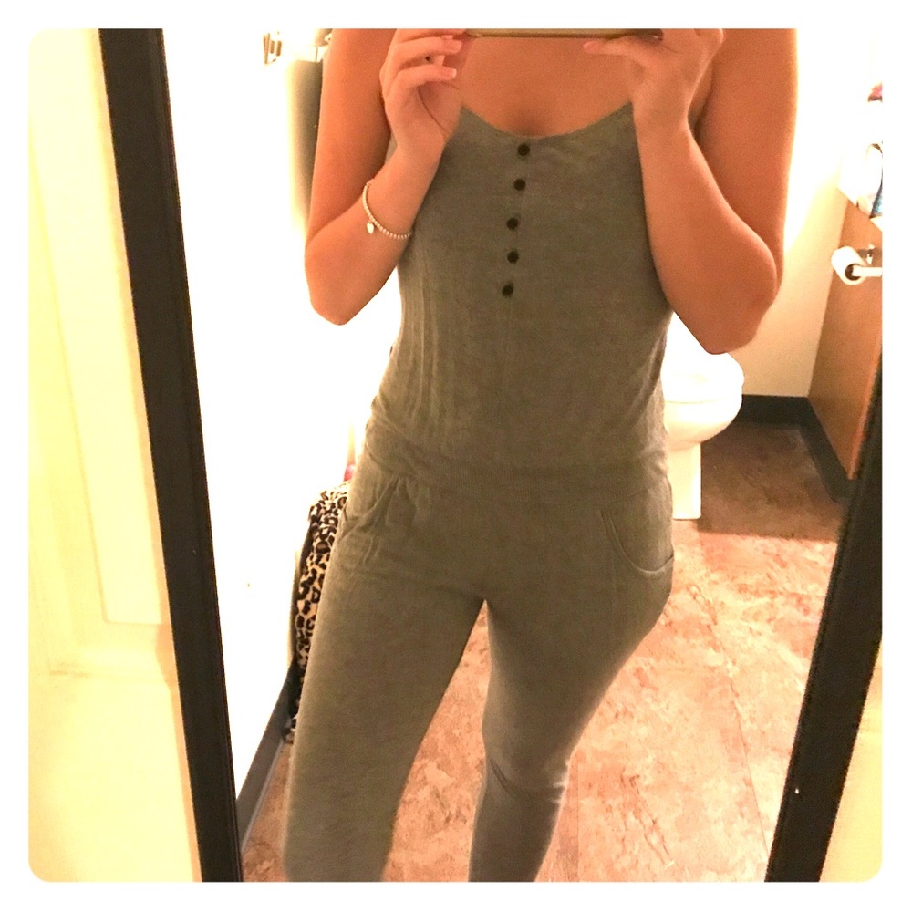 RVCA Heather Grey jumpsuit
