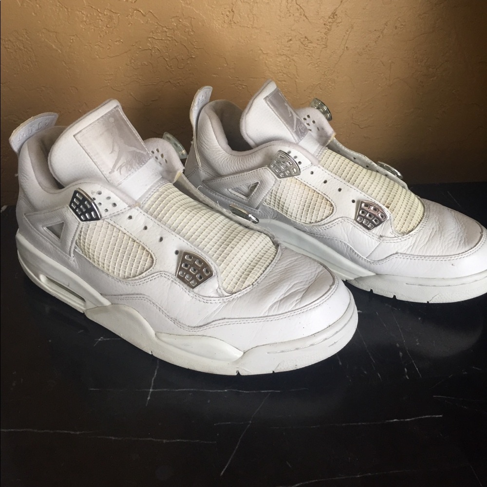 Air Jordan flight retro 4 all white