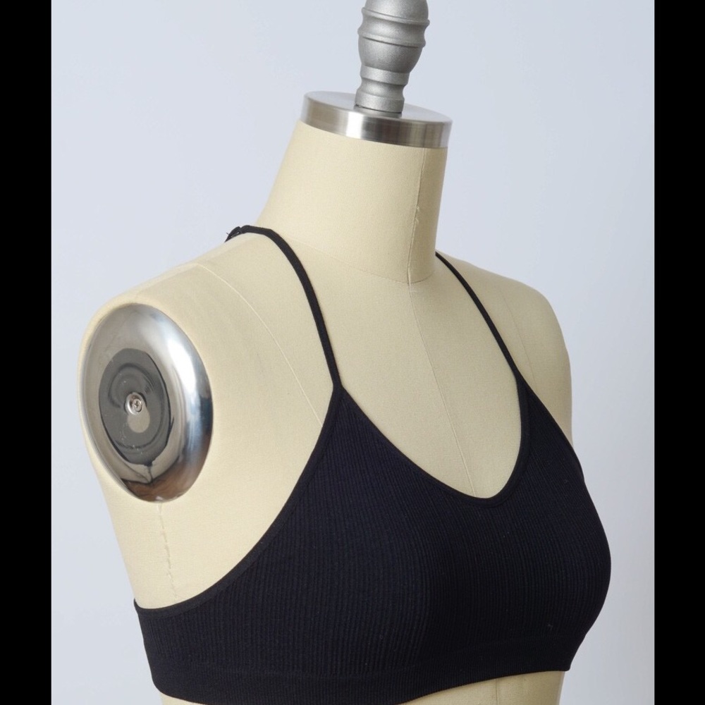 Bralette Bra Lace Sheer Strappy Racer Sexy - Picture 4 of 8