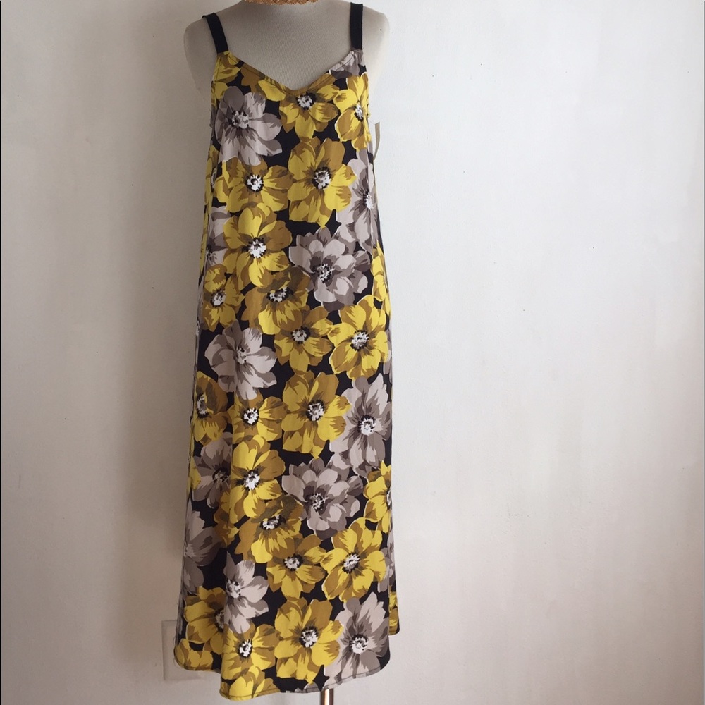 Yellow floral dress