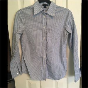Blue striped button down