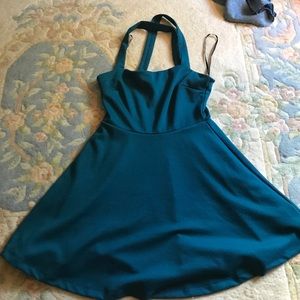 Turquoise blue summer dress