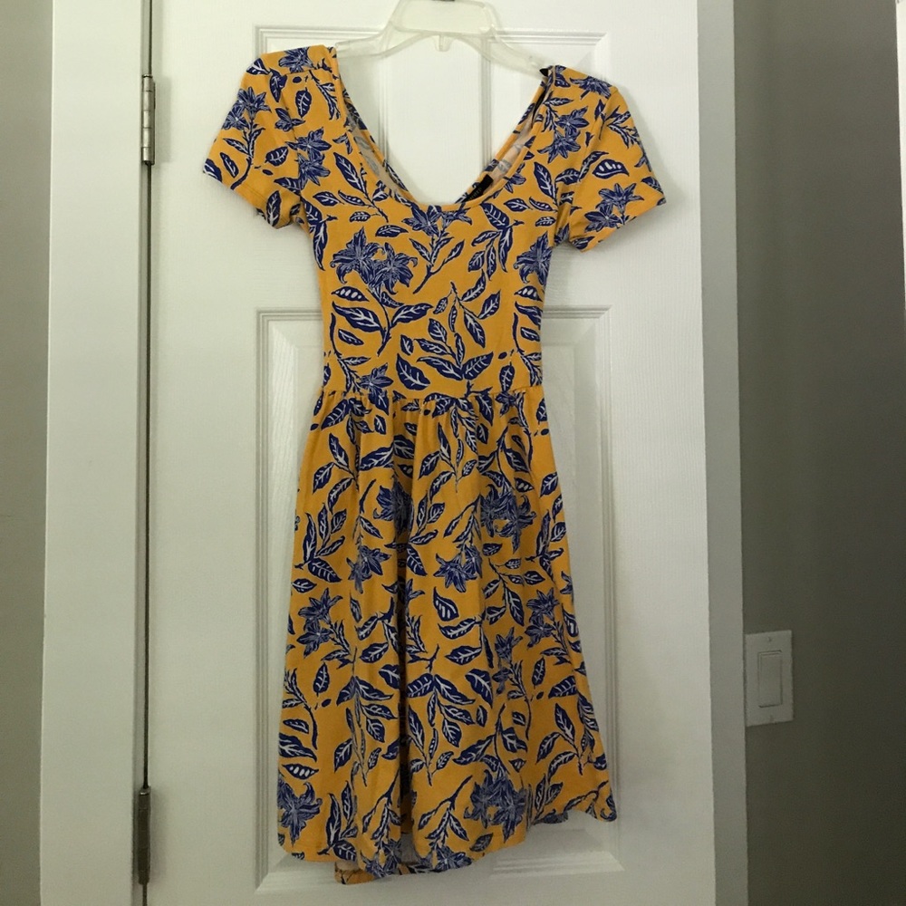 LIKE NEW floral skater dress