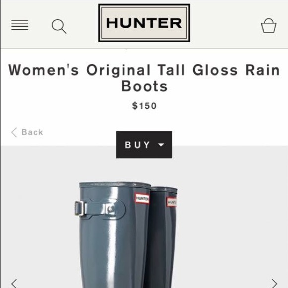 FINAL REDUCTION: Hunter rain boots - Picture 3 of 3