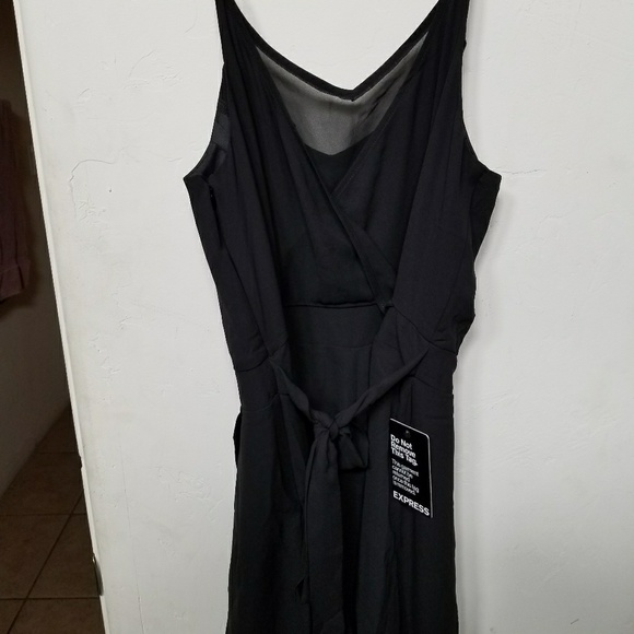 4. SEXY Express NWT CHIFFON INSET CAMI ROMPER - Picture 3 of 3