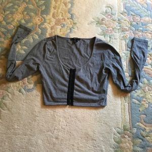 Long serve crop top