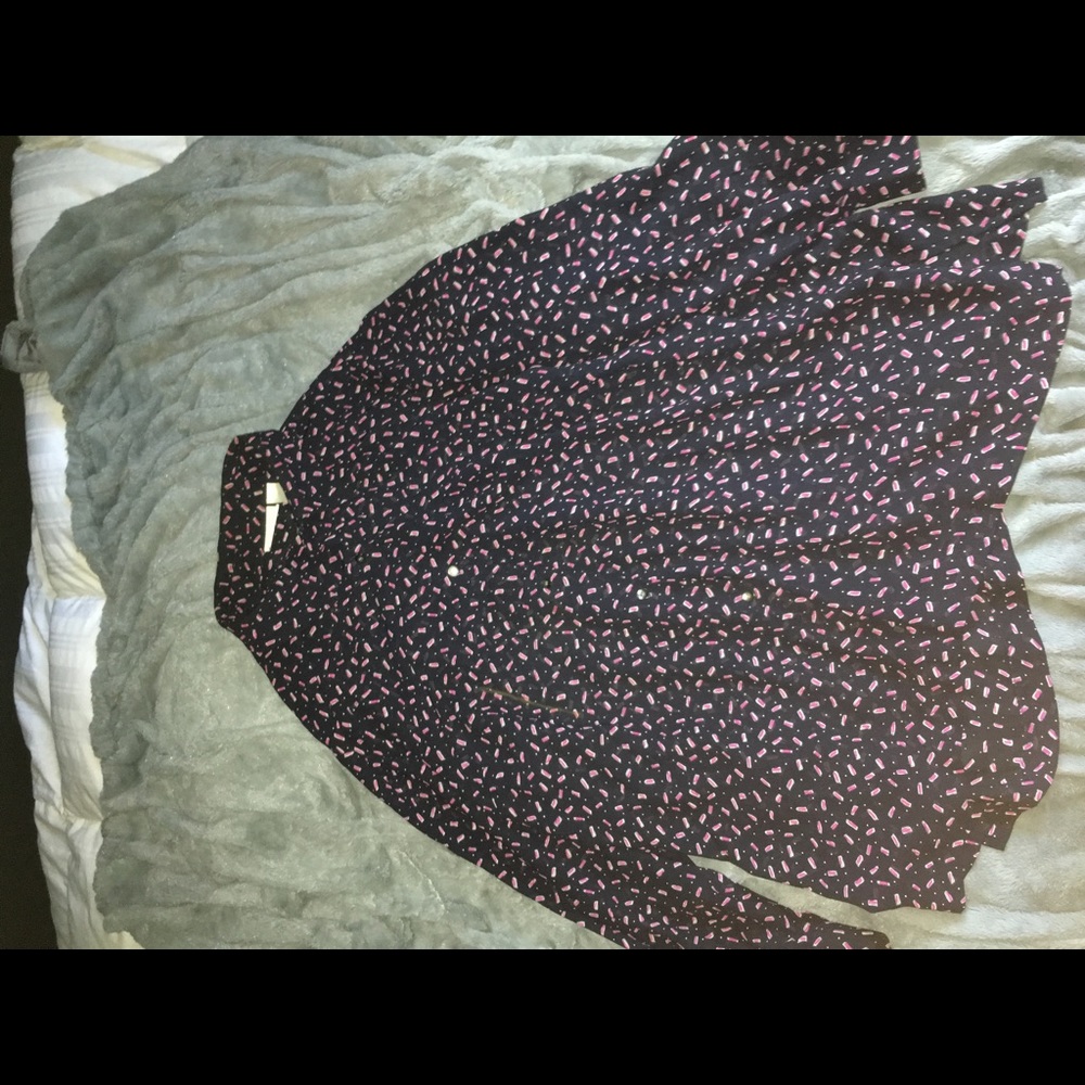 patterned button up