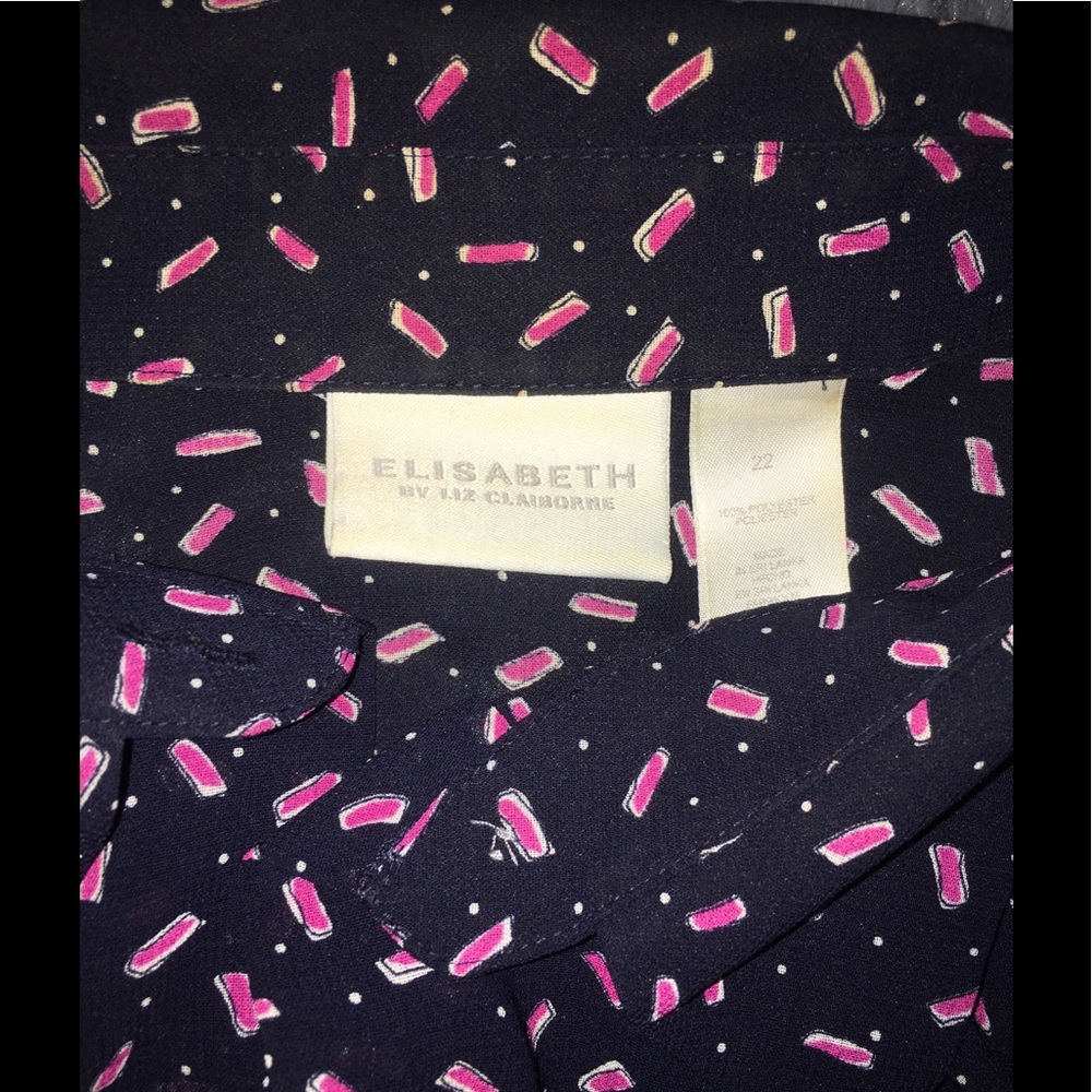 patterned button up - Picture 2 of 2