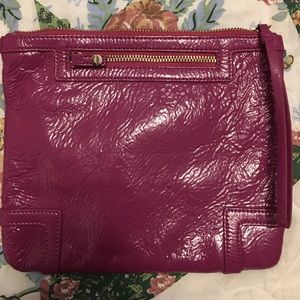 Fuchsia clutch/ wristlet