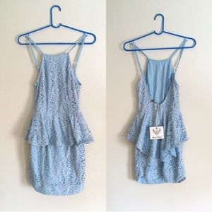 Beautiful lace detailed mini dress