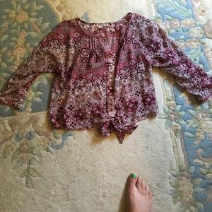 Floral design shirt
