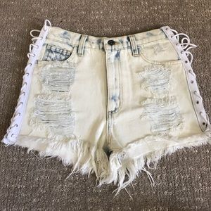 BWT LF DENIM SHORTS