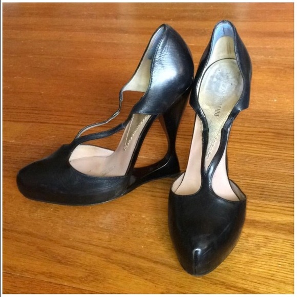 Emporio Armani Black Wedges Size 10 *SOLD - Picture 2 of 8
