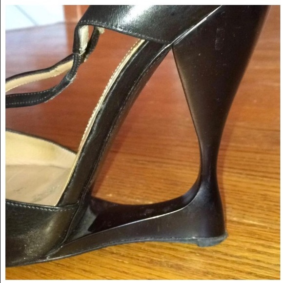 Emporio Armani Black Wedges Size 10 *SOLD - Picture 5 of 8