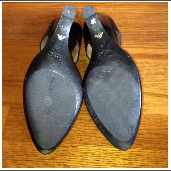 Emporio Armani Black Wedges Size 10 *SOLD - Picture 8 of 8