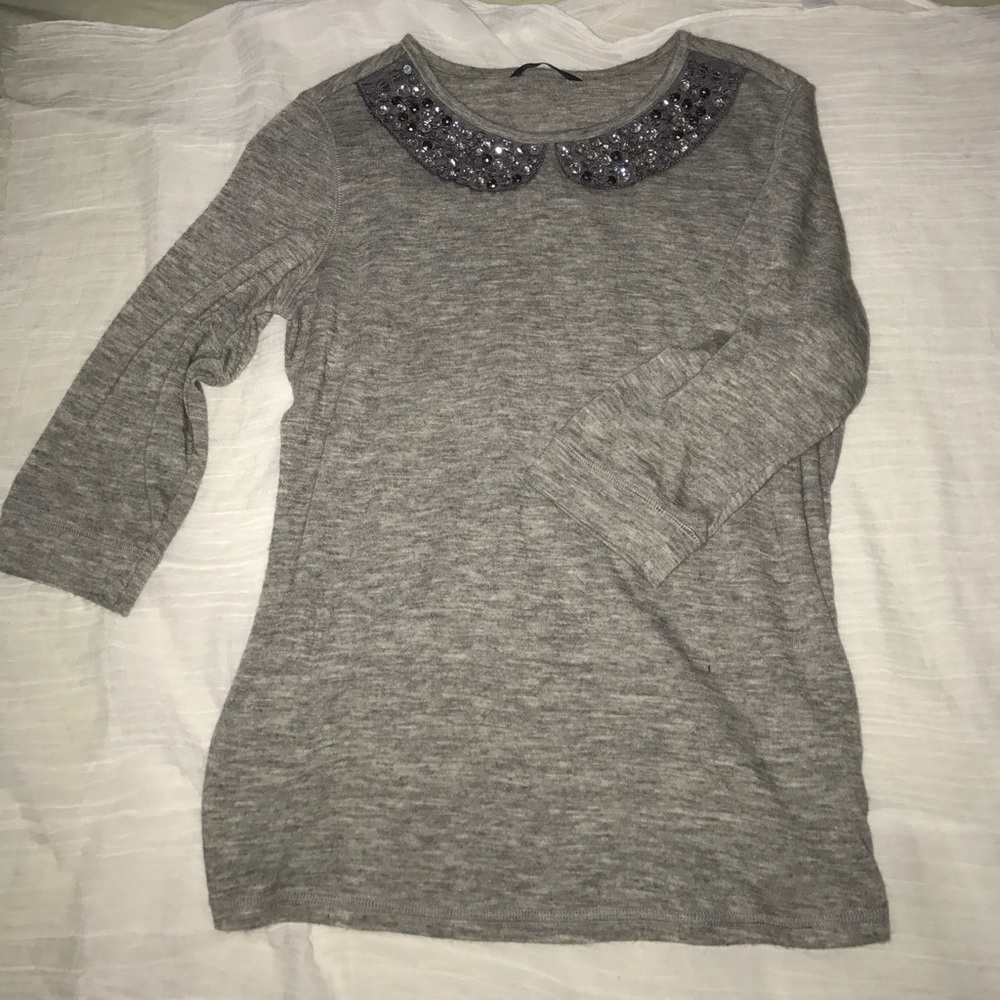 Bedazzled trim top