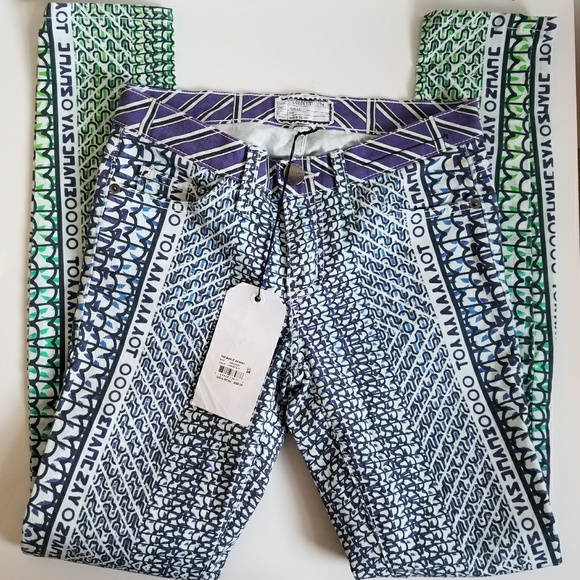 Mary Katrantzou X Current/Elliott printed jeans
  - Picture 3 of 8
