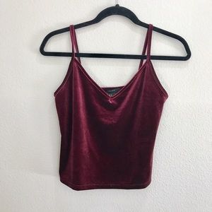 Velvet tank top