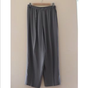 Eileen Fisher Wide Leg Georgette Pant-100% Silk
