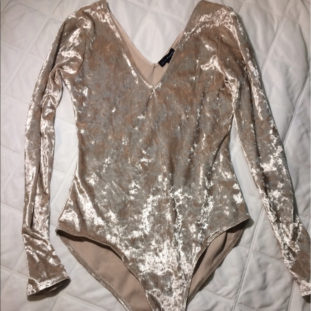 Velvet body suit
