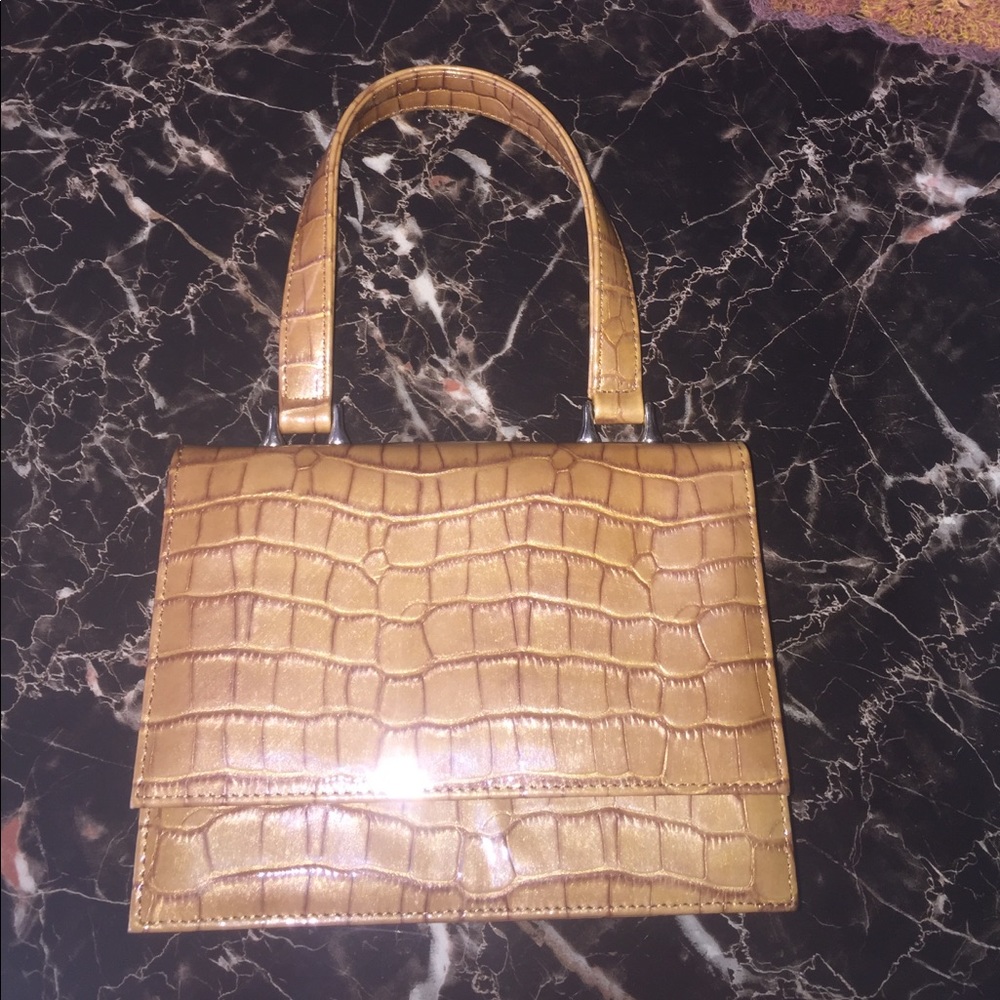 Richard Gampel patent leather clutch