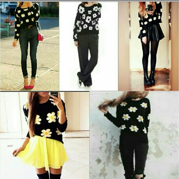 FLORAL PRINT COMFY SWEATER - Picture 4 of 4