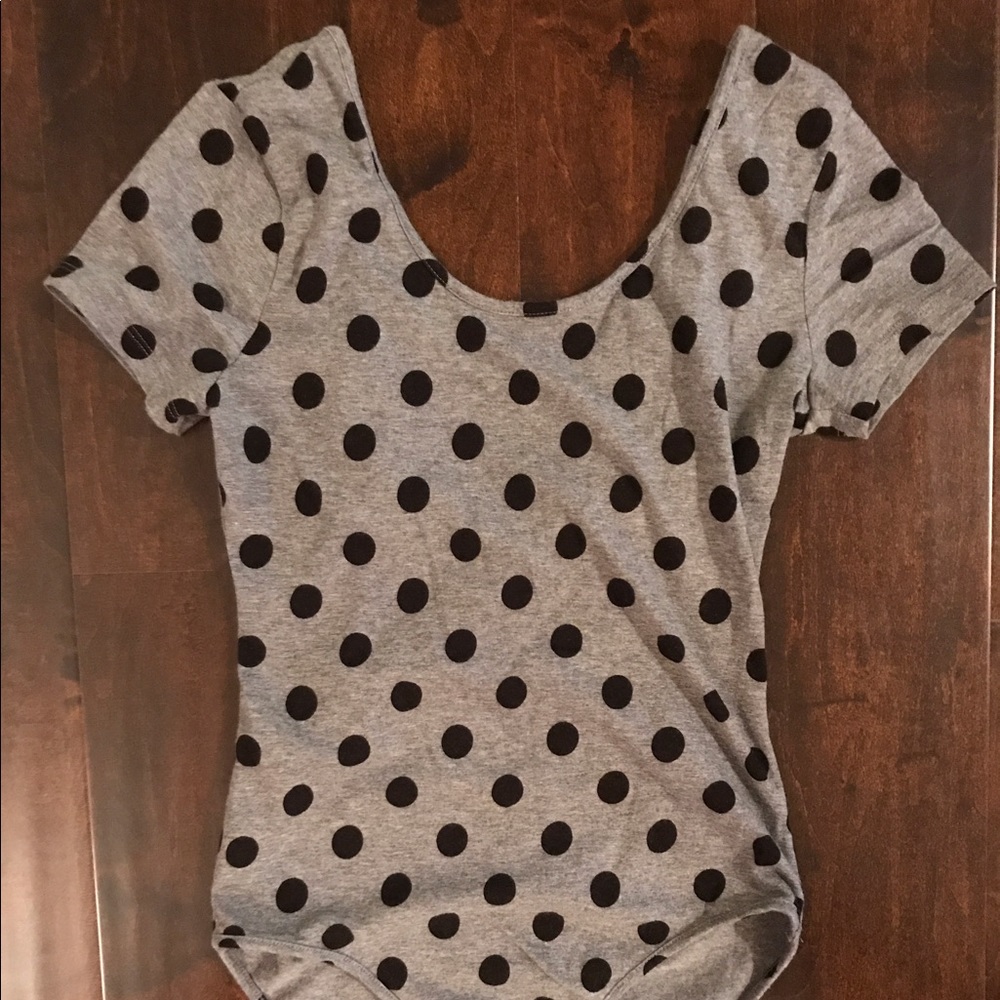 Forever 21 Polka-Dot Bodysuit