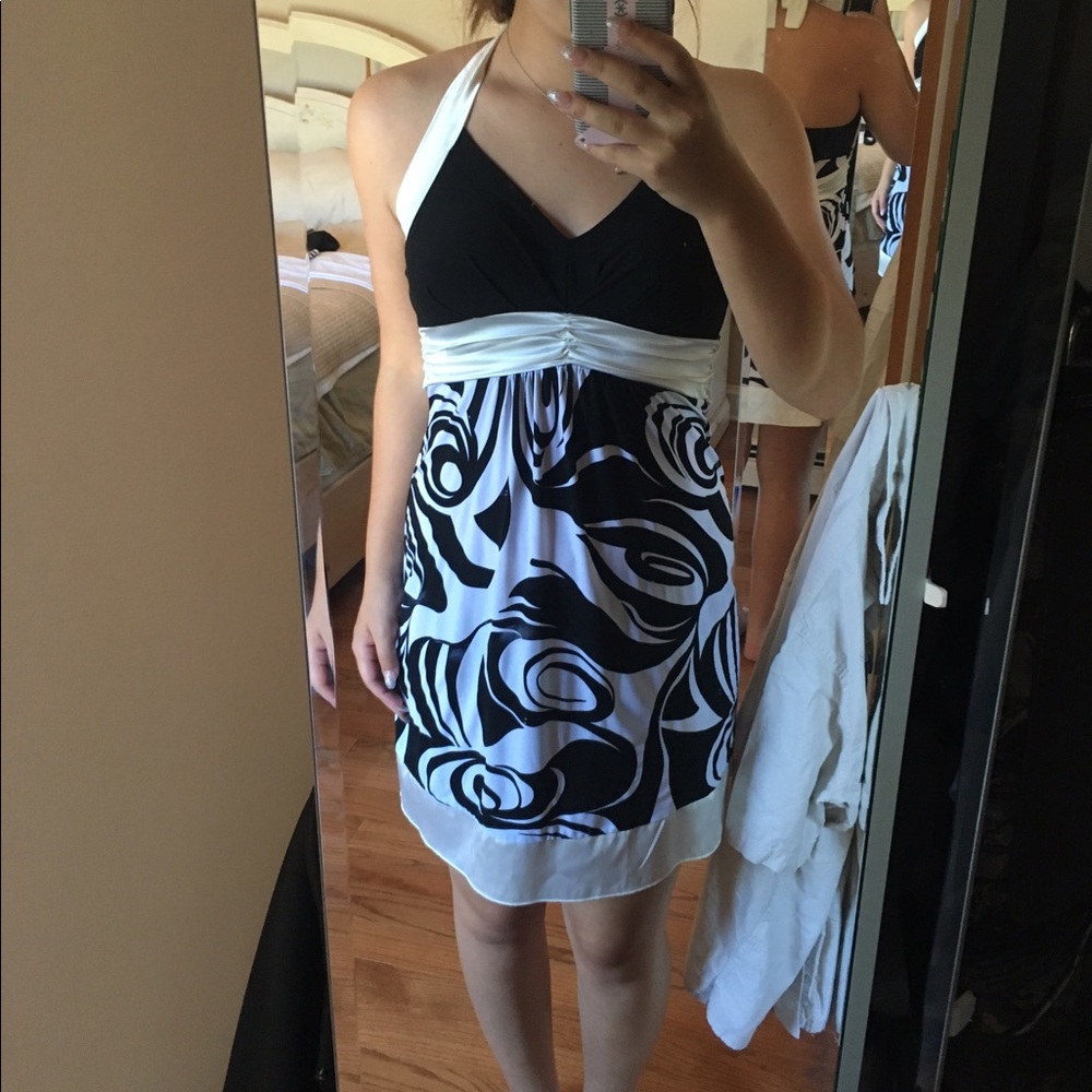 Black and white dress