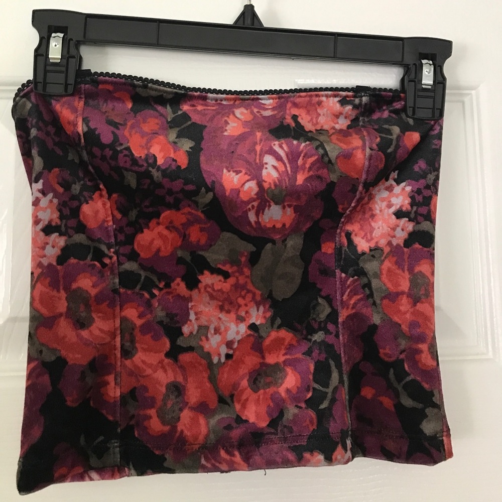 NEVER WORN velvet floral corset