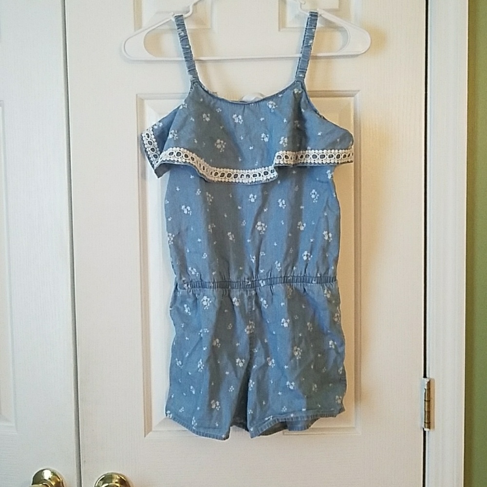 Cute blue flowered jumper