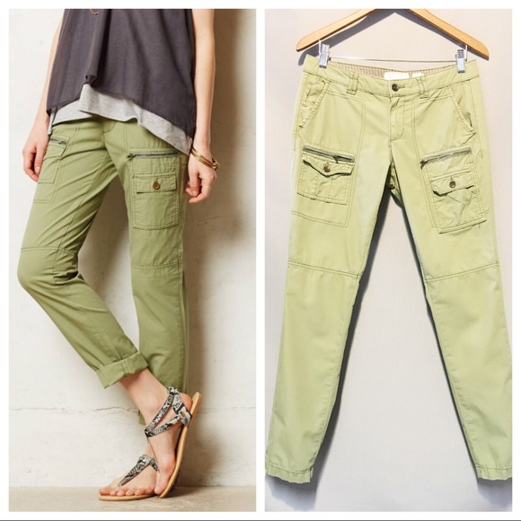 Anthropologie Pants - Anthropologie Westport Cargo Pants in Green Moss