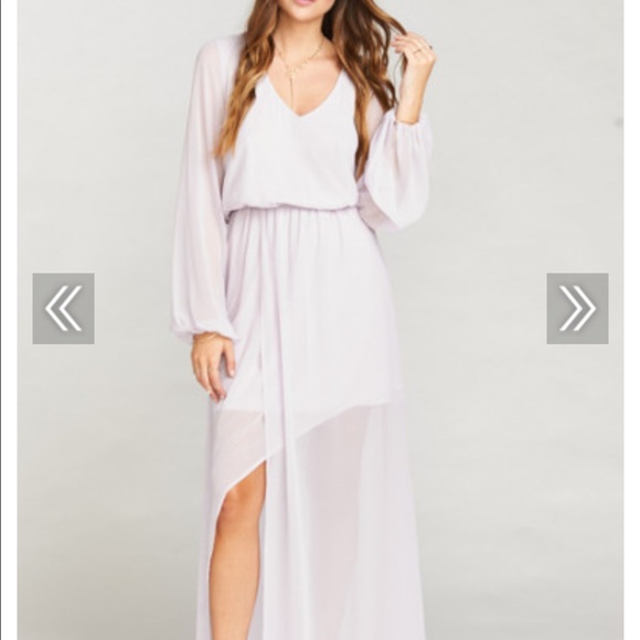 Show Me Your MuMu Dresses & Skirts - Mumu Sophia Wrap - Light Lavender Chiffon - XL