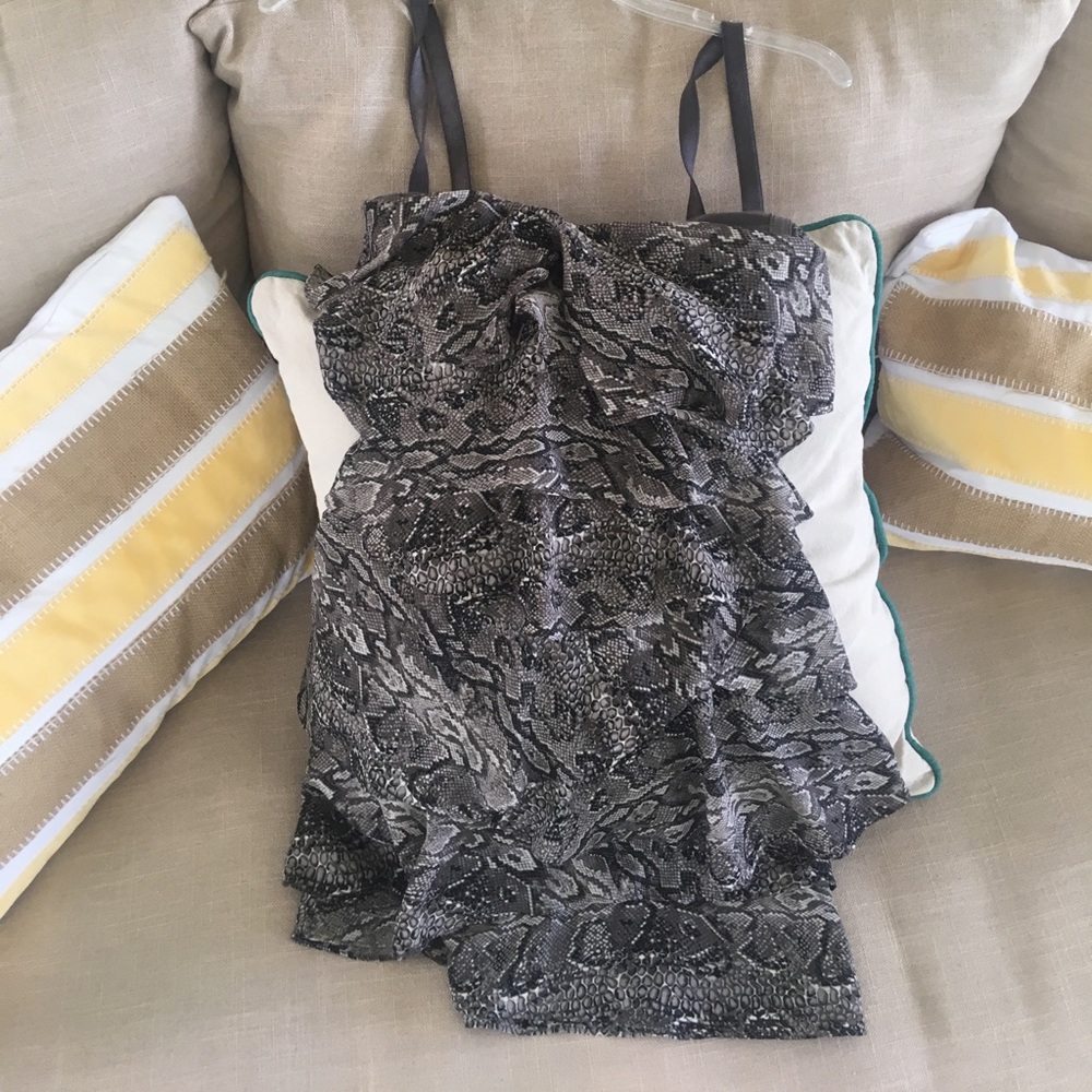 BCBG snake skin print dress. Worn once.