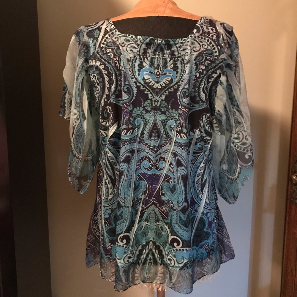Apt 9 Angel Sleeve / Cold Should Top XL - Picture 2 of 4