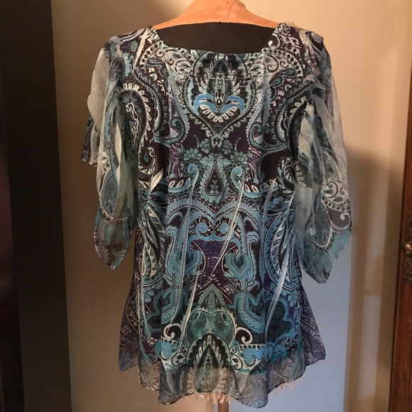 Apt 9 Angel Sleeve / Cold Should Top XL - Picture 2 of 4